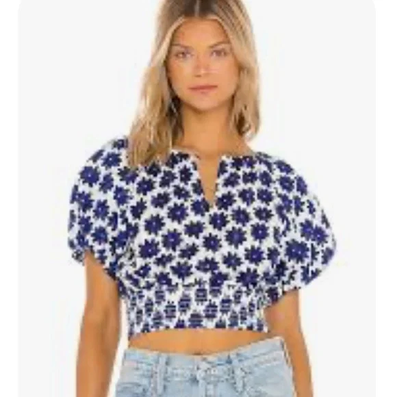 DIANE VON FURSTENBERG
Lucy Top and Pencil Skirt in Daisy Dots Large True Blue - Picture 3 of 12